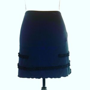 Moschino Mare Black Short Stretch Skirt Size Small